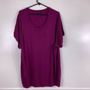 Torrid Purple Sweater Chevron Sleeve 5X
